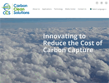Tablet Screenshot of carboncleansolutions.com
